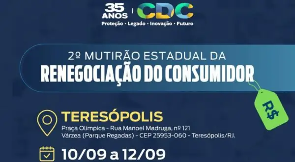 Leia mais sobre o artigo Mutirão Estadual da Renegociação do Consumidor em Teresópolis: empresas vão negociar acordos para facilitar o pagamento de dívidas