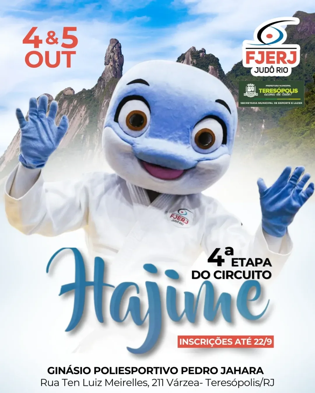 No momento, você está visualizando Teresópolis recebe a 4ª Etapa do Circuito Hajime de Judô em outubro