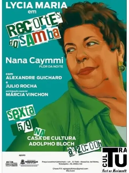 Leia mais sobre o artigo ‘Recortes do Samba’: Casa de Cultura de Teresópolis recebe show em homenagem a Nana Caymmi