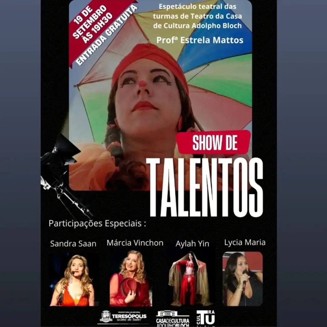 No momento, você está visualizando Show de Talentos: Espetáculo das turmas de teatro movimenta a Casa de Cultura de Teresópolis