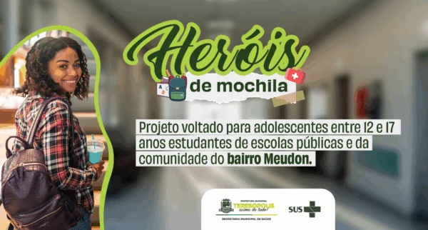 Leia mais sobre o artigo Heróis de Mochila: Projeto capacita adolescentes do bairro Meudon com conhecimentos de saúde e incentiva o cuidado ao próximo