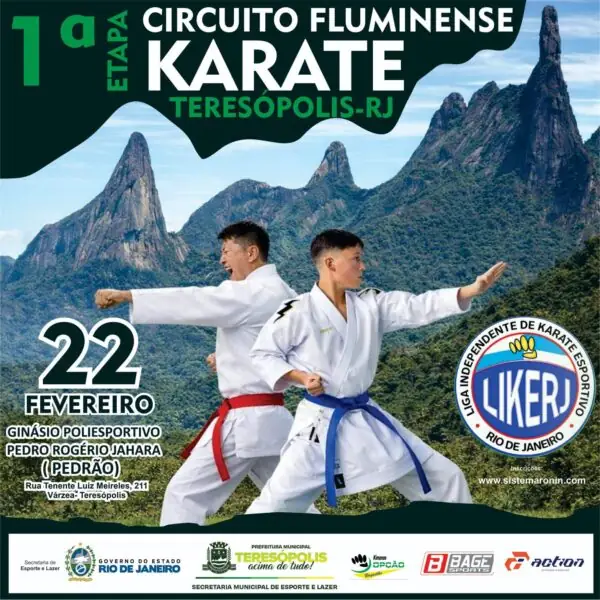 Leia mais sobre o artigo Teresópolis recebe 1ª etapa do Circuito Estadual de Karatê em fevereiro