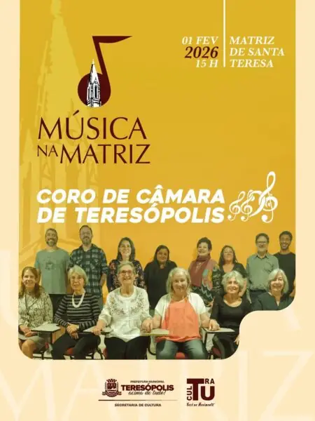 Leia mais sobre o artigo Coro de Câmara de Teresópolis abre temporada 2026 do Música na Matriz