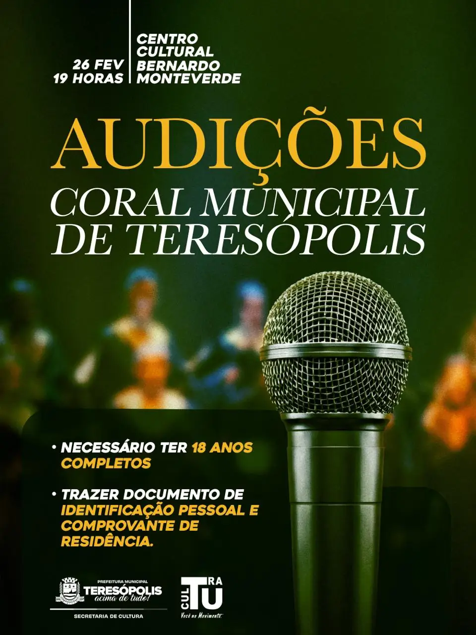 Leia mais sobre o artigo Coral Municipal de Teresópolis realiza audições para novos membros