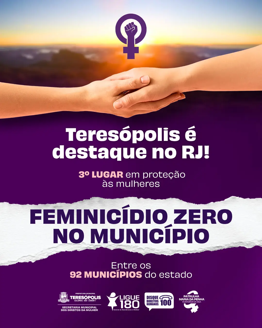 Leia mais sobre o artigo Teresópolis avança na proteção às mulheres e conquista 3ª posição em ranking estadual de excelência