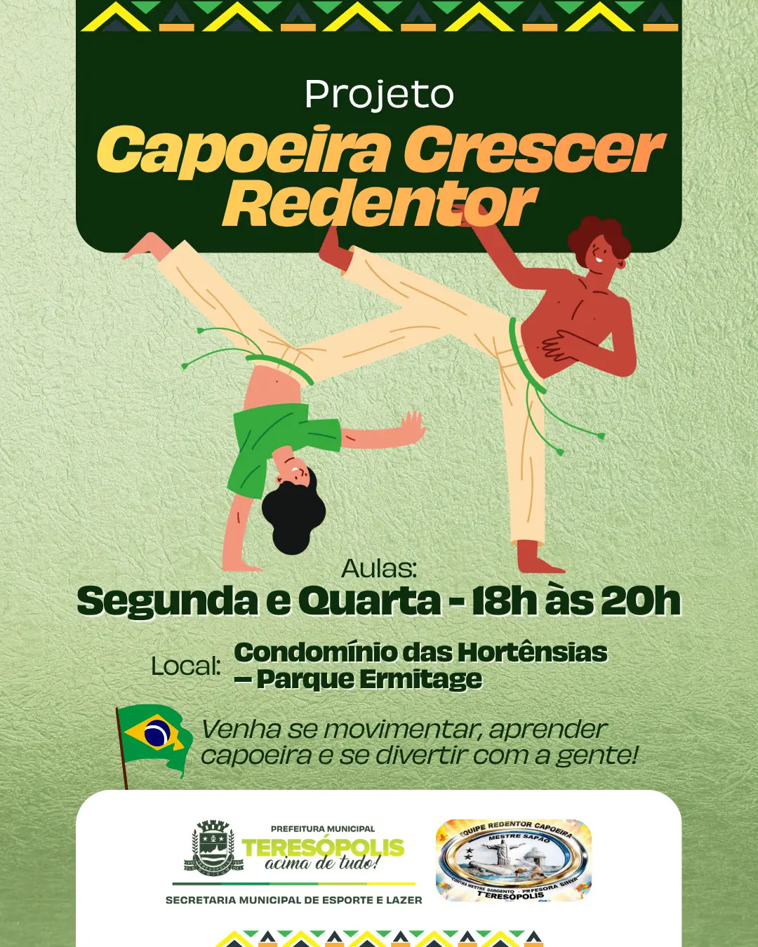 Leia mais sobre o artigo Movimento, Música e Diversão: Aulas de Capoeira no Condomínio das Hortênsias